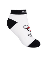 Castelbajac Women's Color Block Character Ankle Socks - Black