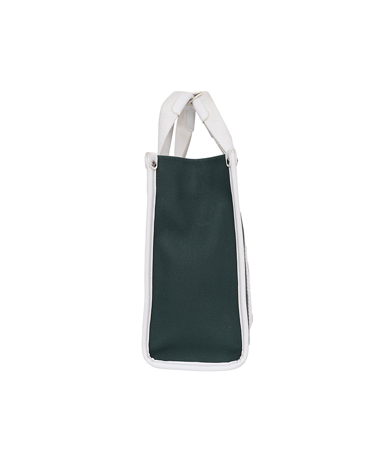 Castelbajac omen's Lettering Square Tote Bag - Green