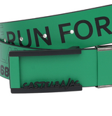 Castelbajac Men's Print Buckle Belt - Green