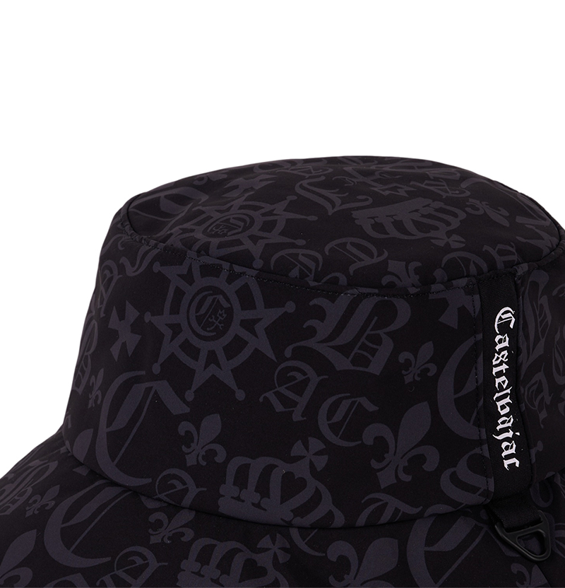 Castelbajac Men's Patterned Padded Bucket Hat - Black