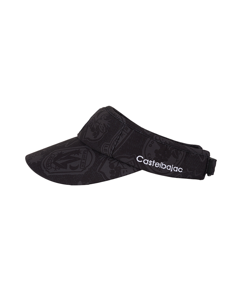 Castelbajac Women's Symbol Pattern Logo Sun Visor - Black