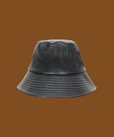 Black Label Leather Bucket Hat  - 2 Colors