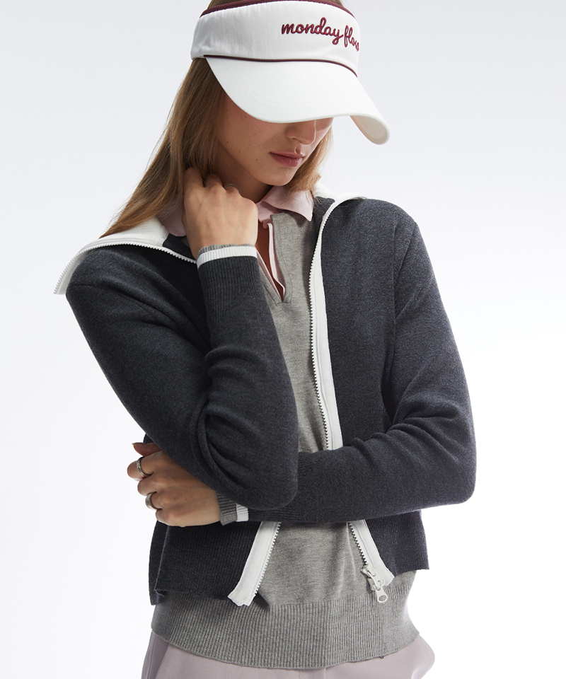 Monday Flow Line Wide Visor - White