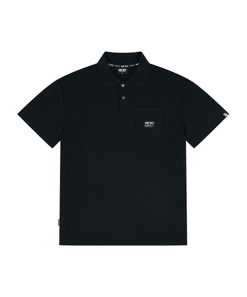 Jamie West Club Print Pocket P-Shirts - Black