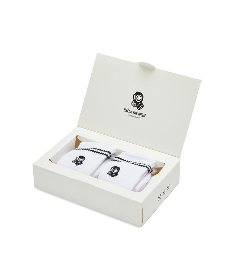 Jamie West Nick Sports Socks 2 SETS - White