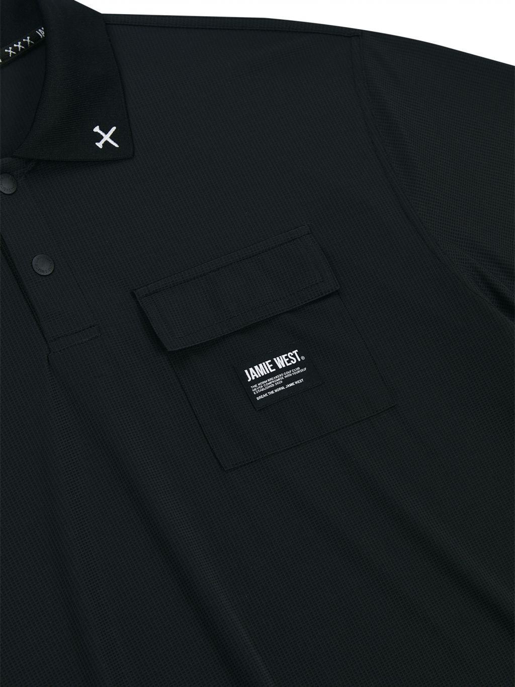 Jamie West Performance Pocket P-Shirts- Black