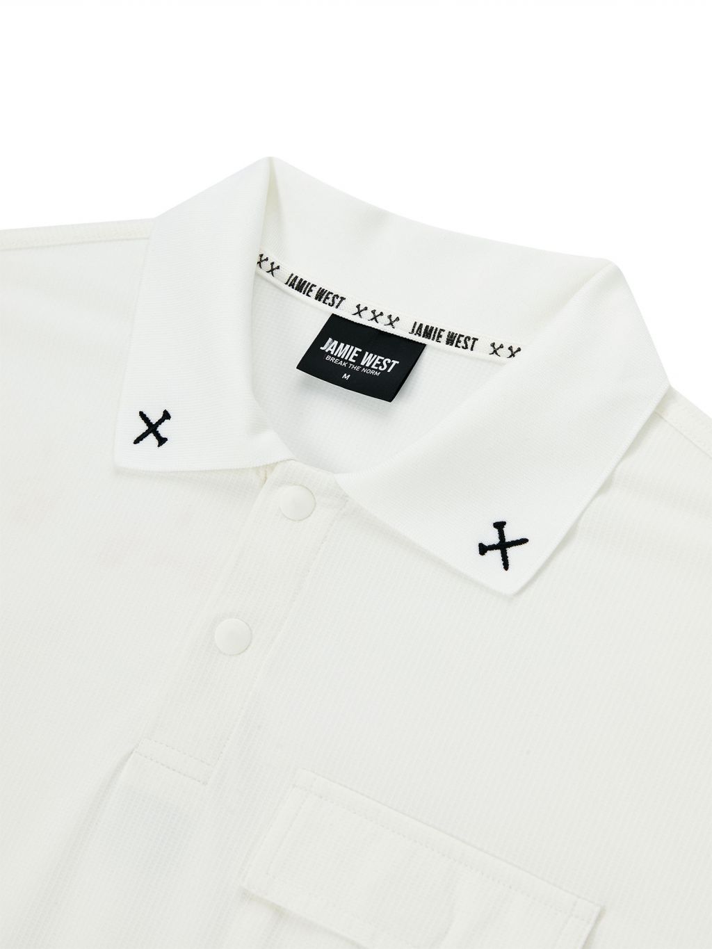 Jamie West Performance Pocket P-Shirts- White
