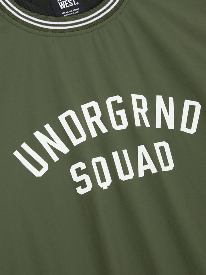 Jamie West US Roundneck Woven Pullover - Khaki