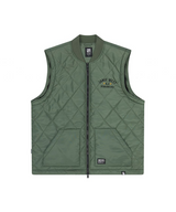 Jamie West Lettering Quilted Detachable Jumper - Green