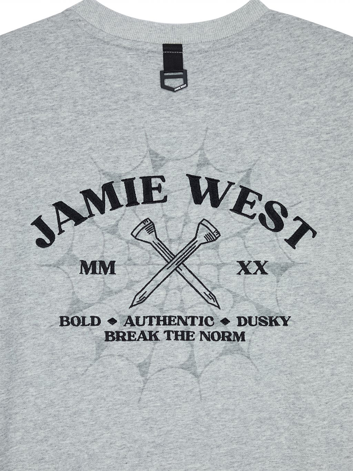 Jamie West Oldschool Sweatshirts - Melange Grey