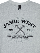 Jamie West Oldschool Sweatshirts - Melange Grey
