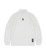 Jamie West Woven Pocket Point Collar T-Shirts - White