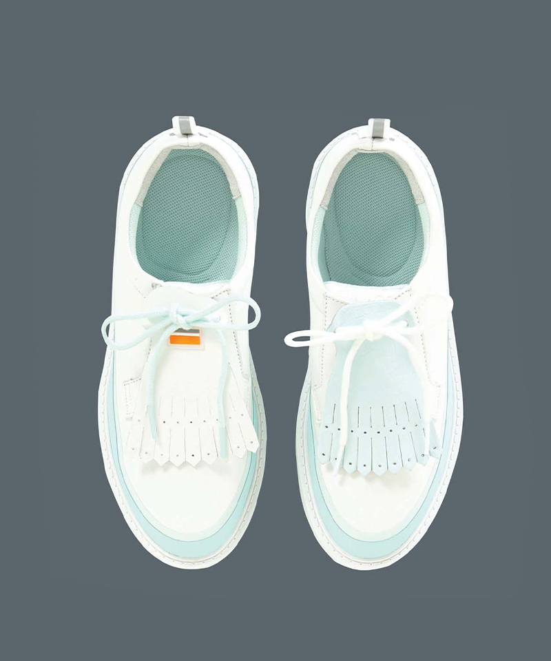 Orange Label Natural Leather 2WAY Leather Sole Classic Golf Shoes