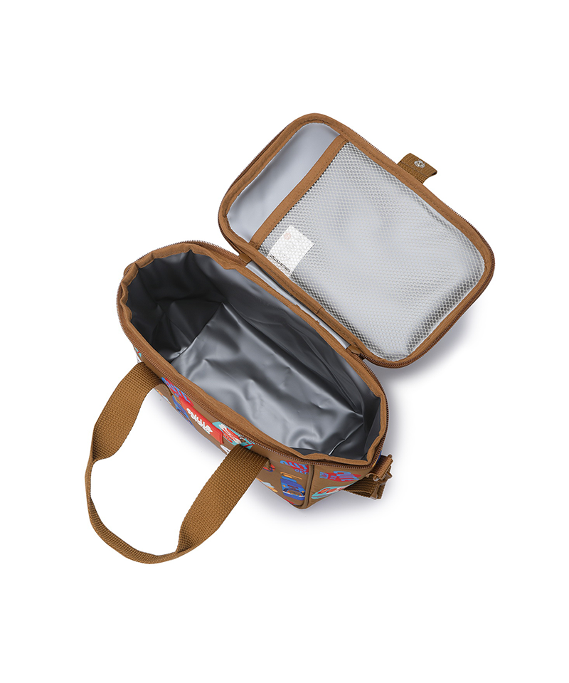 Lunch Cooler Bag Shoulder Strap Dog - Brown