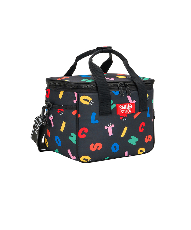 Picnic Cooler Bag Alphabet - Black