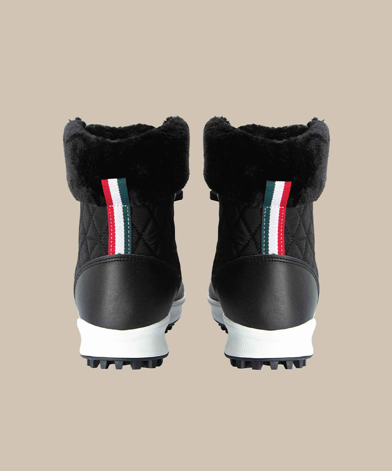 Wool-Lined Padded Ankle Golf Boots - 2 Colors