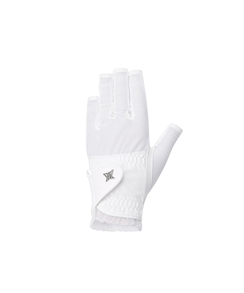 Women's Mesh Lace Glove (PAIR) - White