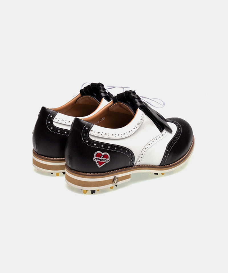 ALL CLASSIC Golf Nomantic Noble Wingtip Classic Golf Shoes - Black