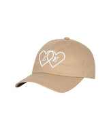 LE SONNET Two Hearts Logo Cap - White