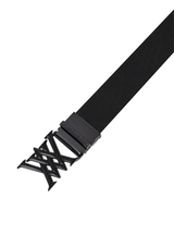 Men's Two Way Pattern Belt - Black