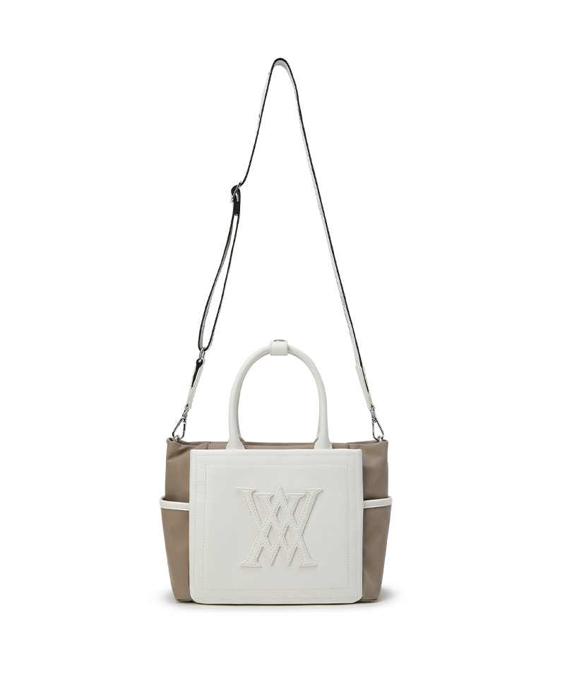 Women's Two Tone Tote Bag - Ivory