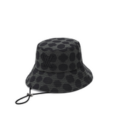 Uni Seasonal Pattern Bucket Hat - Black