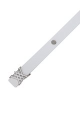 Women's Double Belt - White