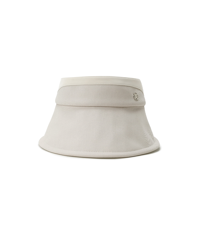 Women's Layered Wide Visor - Beige