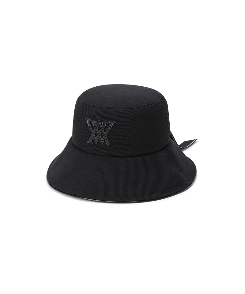 Women's Ribbon Bucket Hat - Black