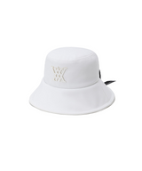 Women's Ribbon Bucket Hat - White