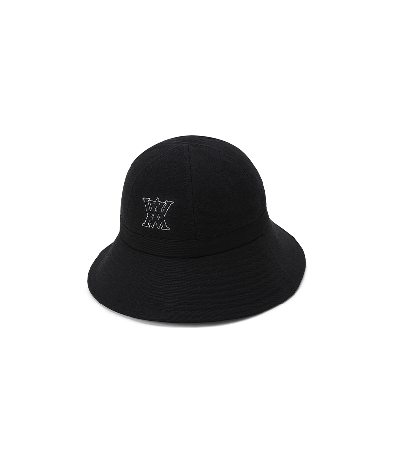 Women's Fabric Mix Bucket Hat - Black