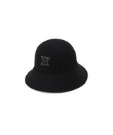 Women's Fabric Mix Bucket Hat - Black