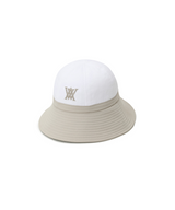 Women's Fabric Mix Bucket Hat - White