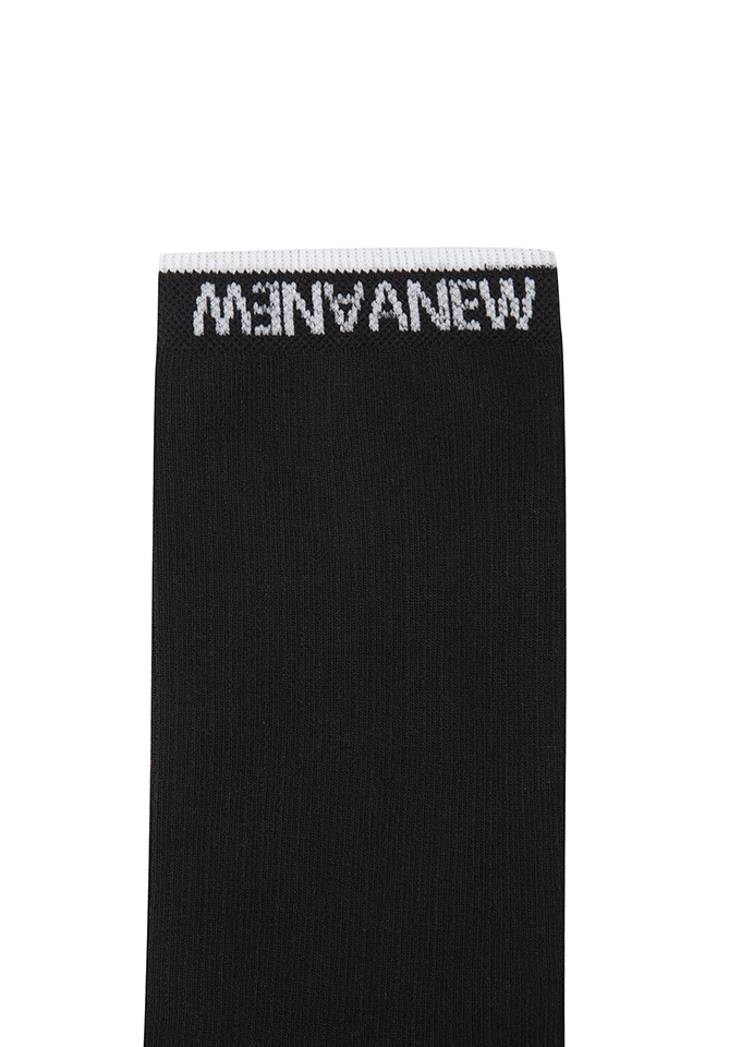 Men's Basic Middle Socks - Black