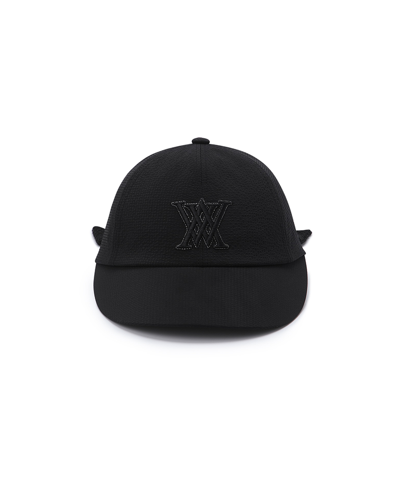 Women's Ribbon Ball Cap - Black