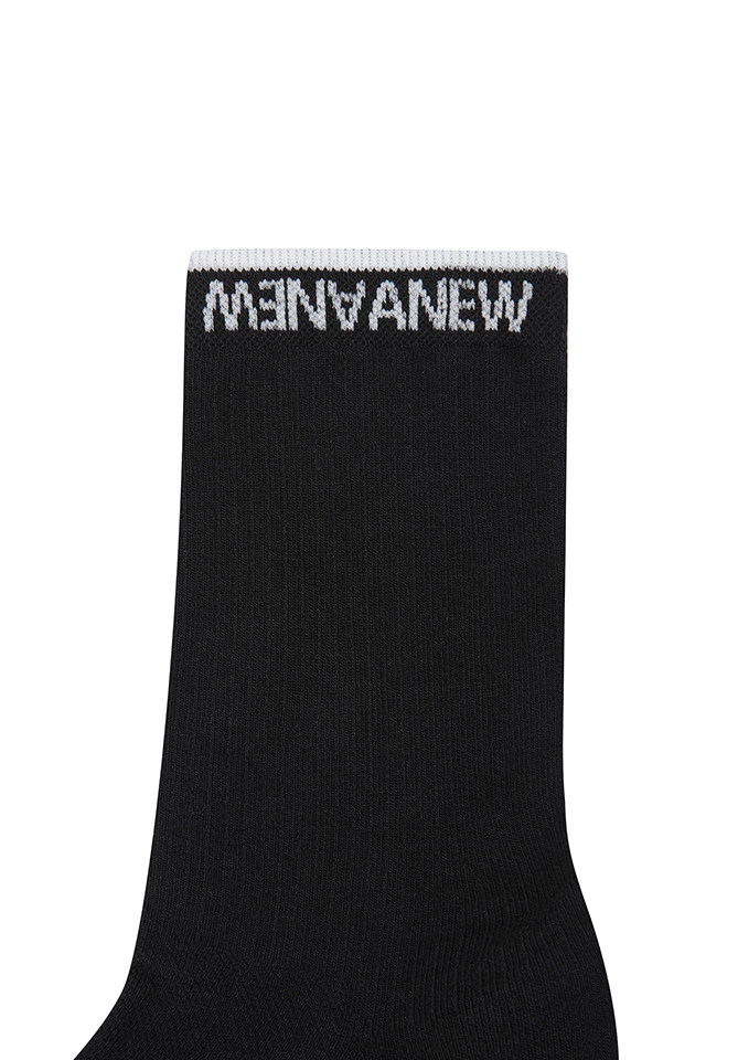 Women's Basic Middle Socks - Black