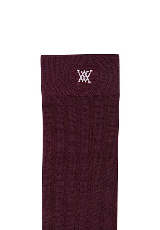 Women's Color Pop Knee Socks - Burgundy
