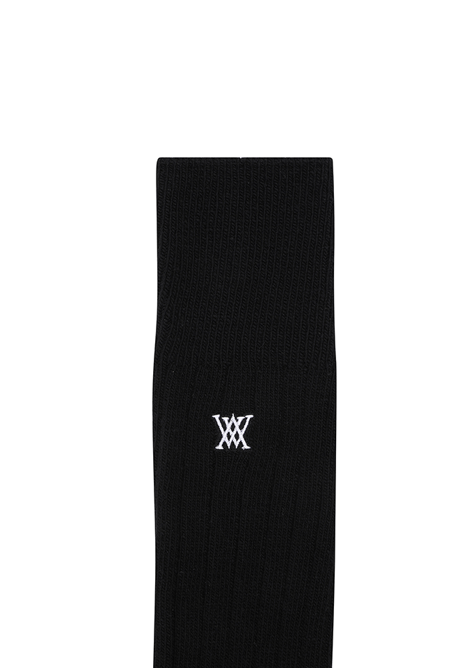 Women's Wool Over Knee High Socks - Black