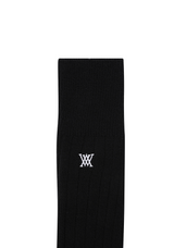 Women's Wool Over Knee High Socks - Black