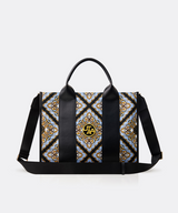 UTAA Midnight Panther Baroque Tote Bag - Sky Blue