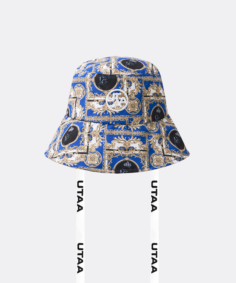 UTAA Women's Color Season Baroque Back Open Bucket Hat - Blue