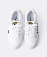 UTAA Women's Gilt Bold Logo Platform Sneakers - White