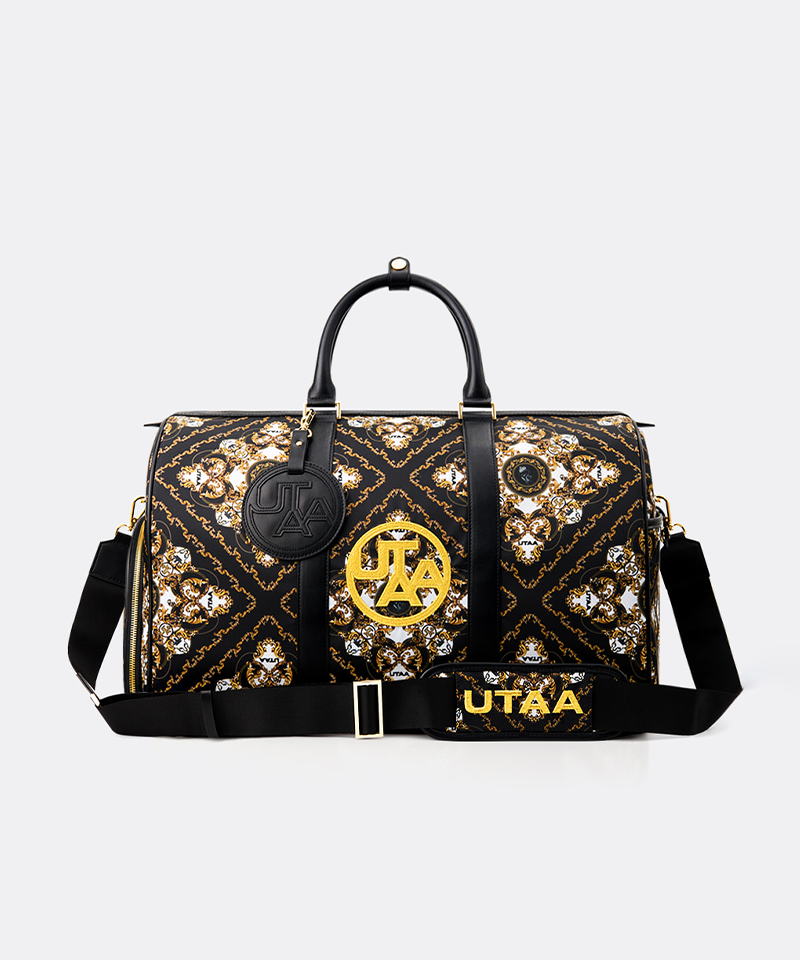 UTAA Midnight Panther Baroque Boston Bag - Black