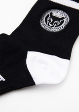 UTAA Women's Ring Panther Line Color Socks - Black