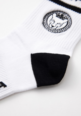 UTAA Women's Ring Panther Line Color Socks - White