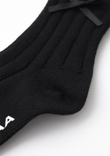 UTAA Women's Laurel Frill Ribbon Socks - Black