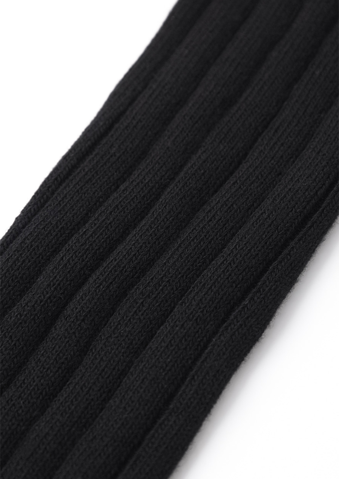 UTAA Women's Laurel Frill Ribbon Knee Socks - Black
