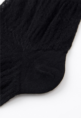 UTAA Women's Punching Pattern Loose Socks - Black