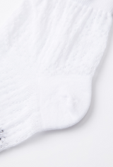 UTAA Women's Punching Pattern Loose Socks - White