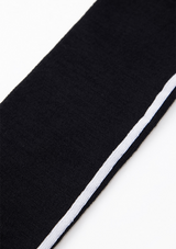 UTAA Women's Muted Shade Color Line Over Knee Socks - Black